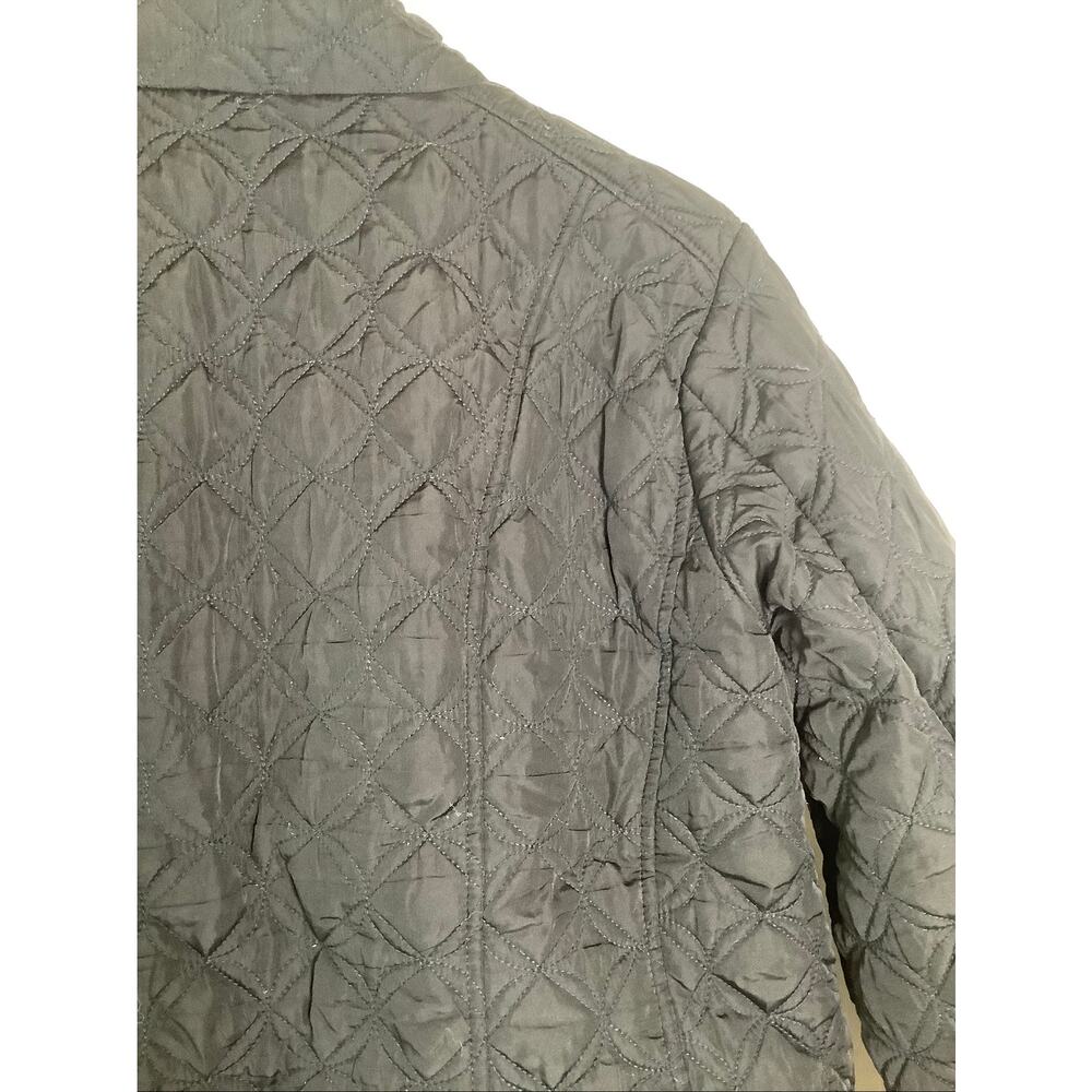 G.H. Bass & Co. Women's Large Black Red Full Zip Quilted Jacket Gorpcore HR9-27 - Picture 6 of 8
